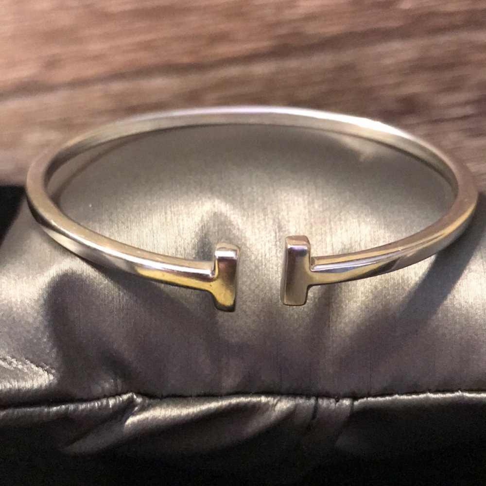 T Sterling Silver Bracelet